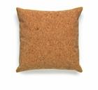 Cork cushion with yellow piping 